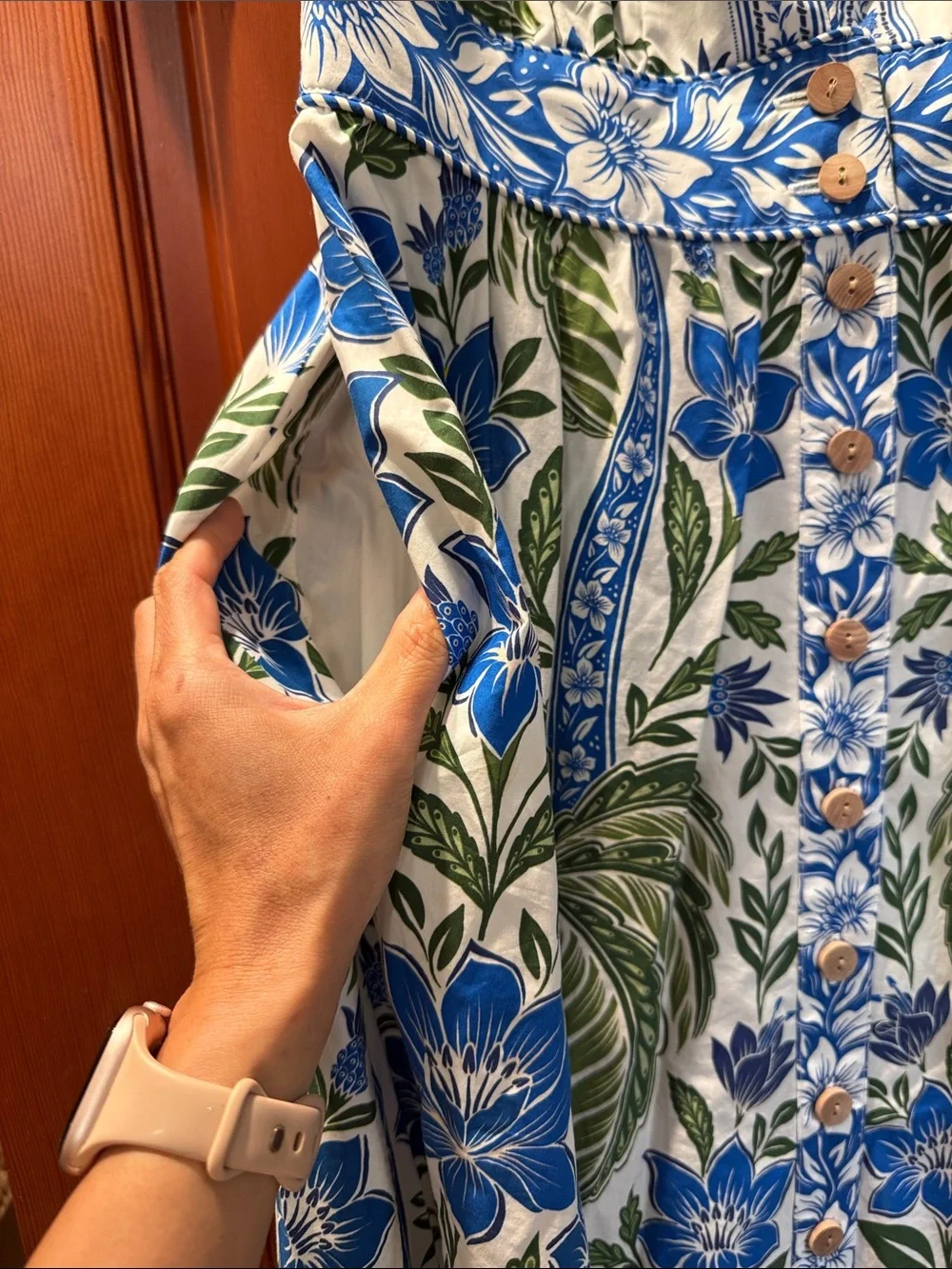 Farm Rio Off-White Tropicance Midi Dress size small EUC - Picture 8 of 9